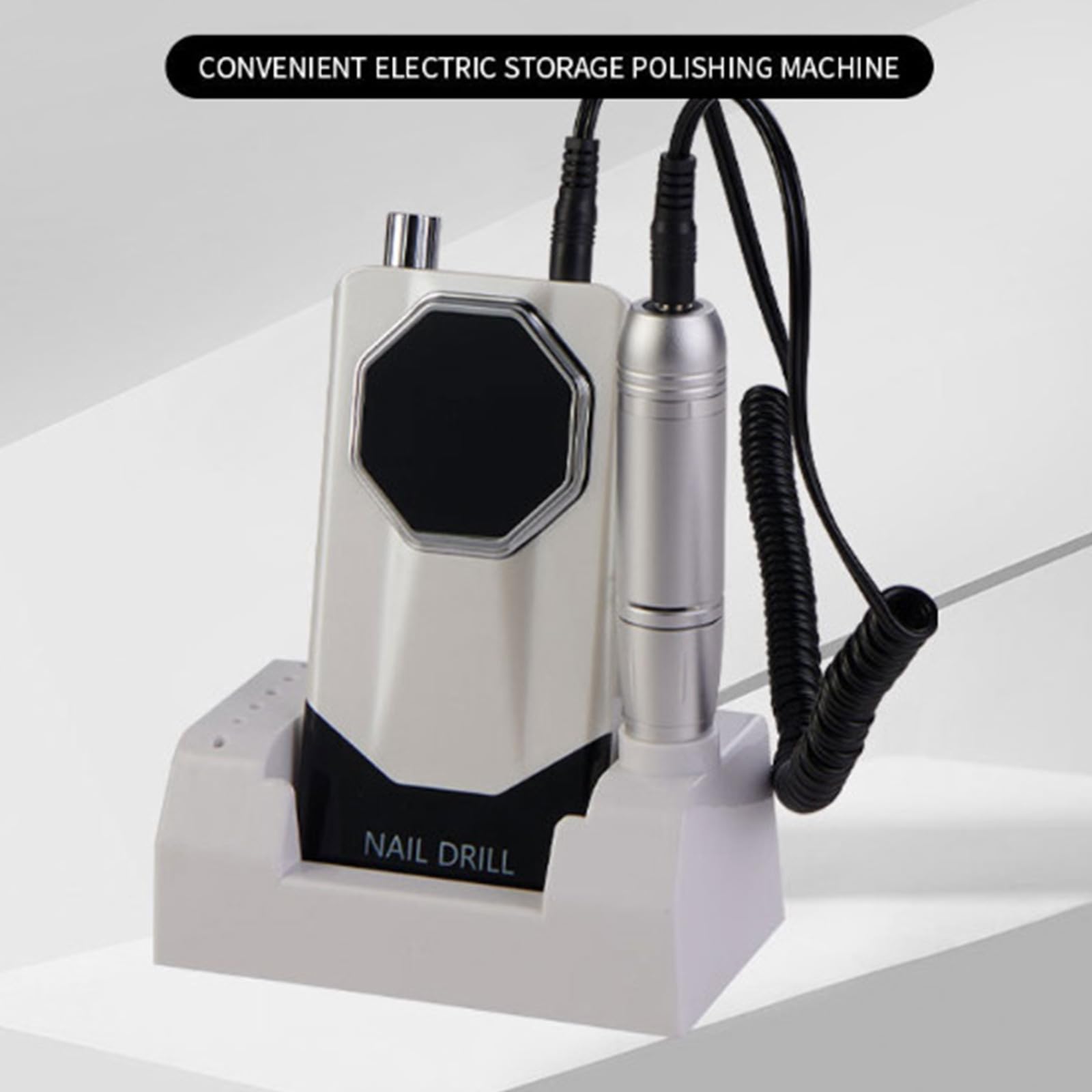 Set di punte per trapano senza fili con punte intercambiabili Tampone motore silenzioso professionale per salone di bellezza per manicure domestica trapano per pedicure