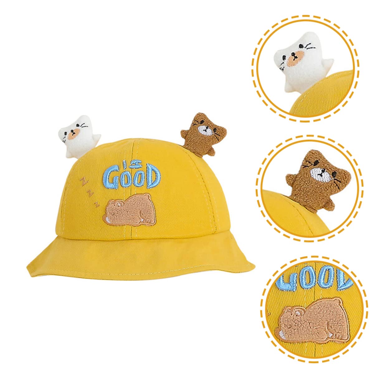 FOMIYES Cappello Sole per Cartone Cappellino Antivento per attività per Escursioni Picnic e Design Traspirante