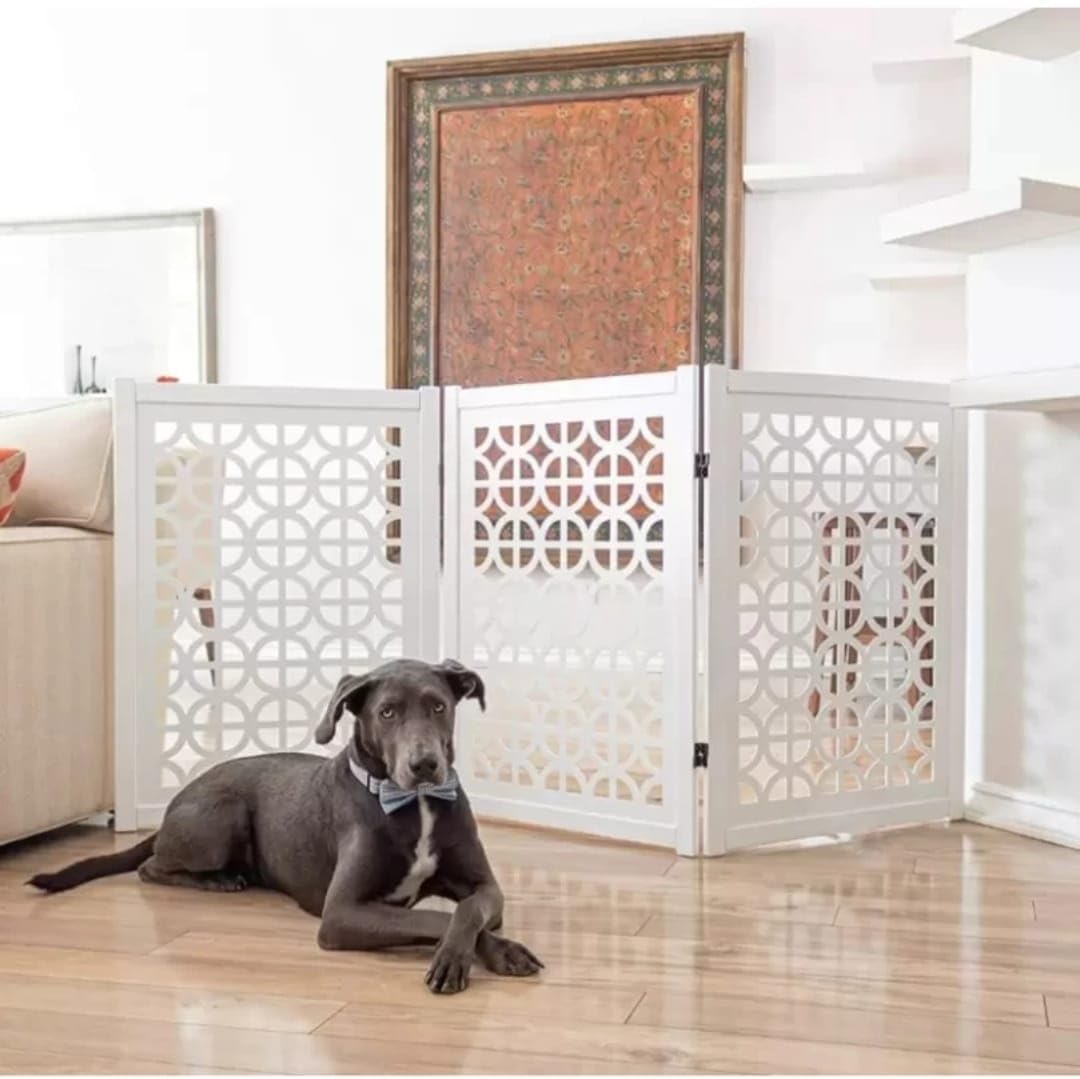 AFIRAA Wooden Room Partition for Living Room, Wood Screen Separator and Wooden 2 Panel Room Dividers Wall Panels with Stands for Living Room/Bedroom/Office/Restaurant/Saloon (White)-image-8