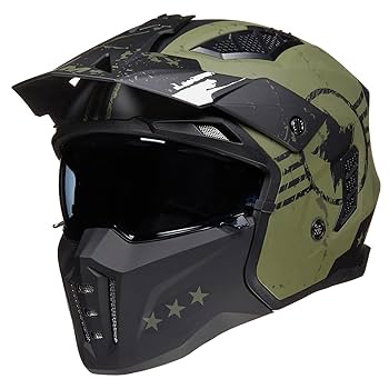 Amazon.com: ILM Open Face Motorcycle 3/4 Half Helmet for Men