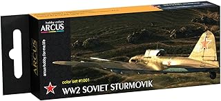 Arcus 1001 Enamel paints set WW2 Soviet Sturmovik 6 colors in the set