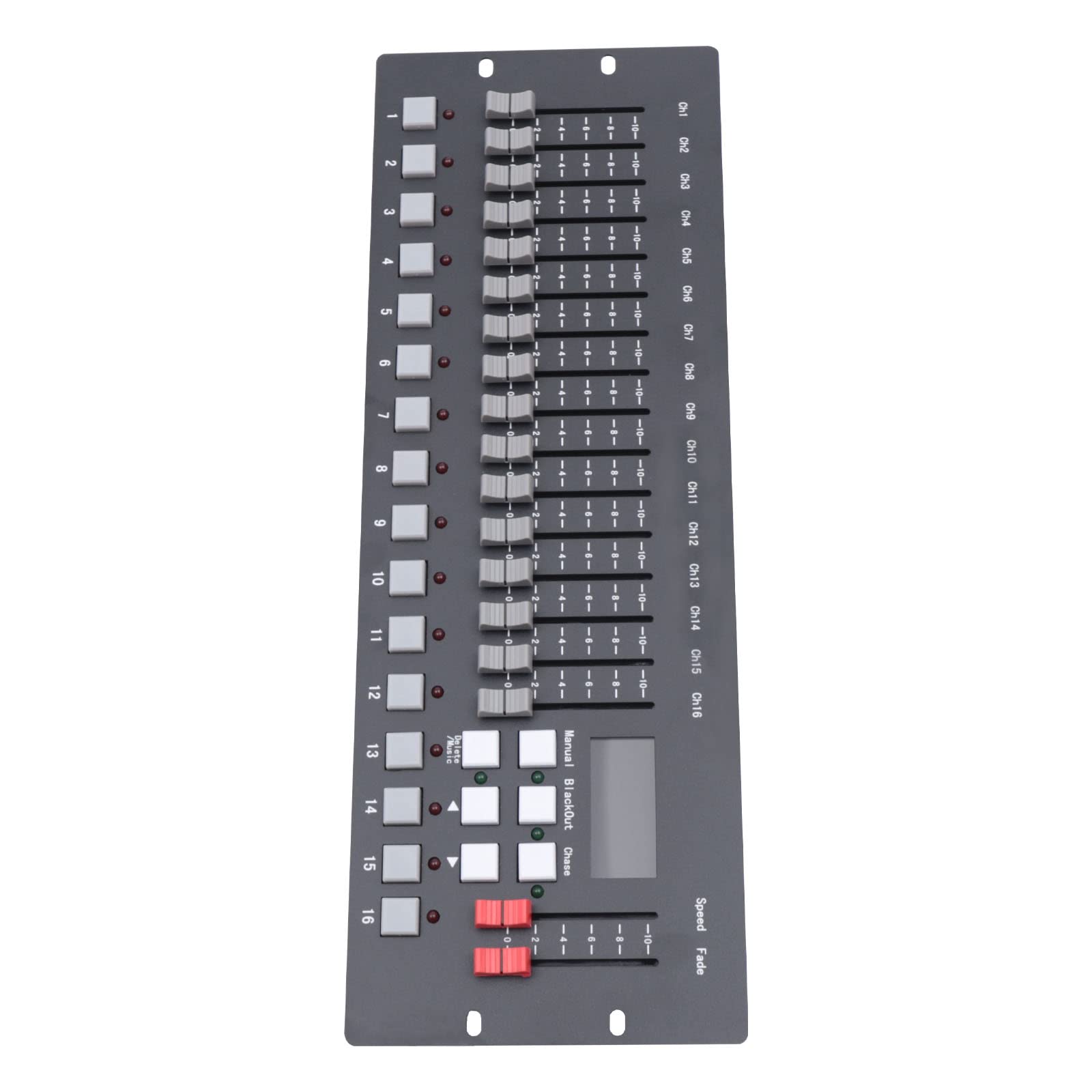 DMX Controll - Mezclador de luz (12 W, 256 canales, DMX512, con atenuador suave, pantalla LED HD, amplia compatibilidad, control DMX para conciertos en vivo, teatro, entretenimiento familiar)