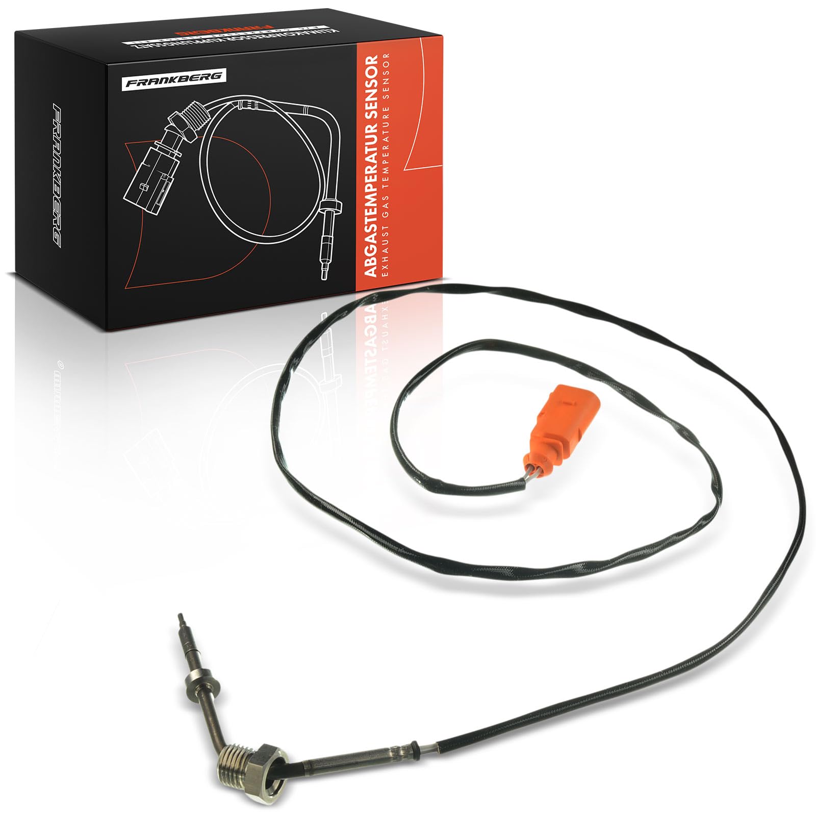 Frankberg Sensor de temperatura de los gases de escape después del filtro | 070906088AF; Compatible con: T.r.a.n.s.p.o.r.t.e.r V plataforma/chasis 7JD 7JE 7JL 7JY 7JZ