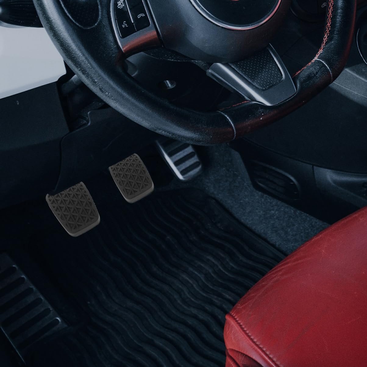 SOLUSTRE 4pcs Ram Pedal Cover Brake Pedal Pad for Car Easy Cleaning and Maintenance