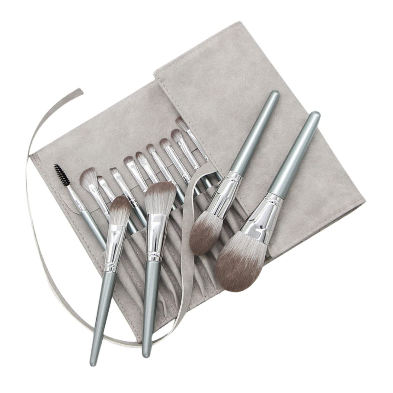 BESTYASH 14pcs Powder Brush Fibers for Makeup Application Includes Eye Shadows Brush for Blending Contouring present for Makeup Lovers and Beginners