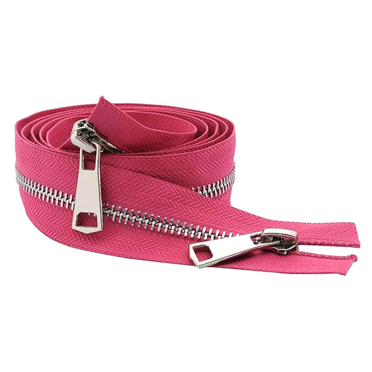 Fermeture éclair métallique pour réparer et coudre un sac ou une veste 50 cm