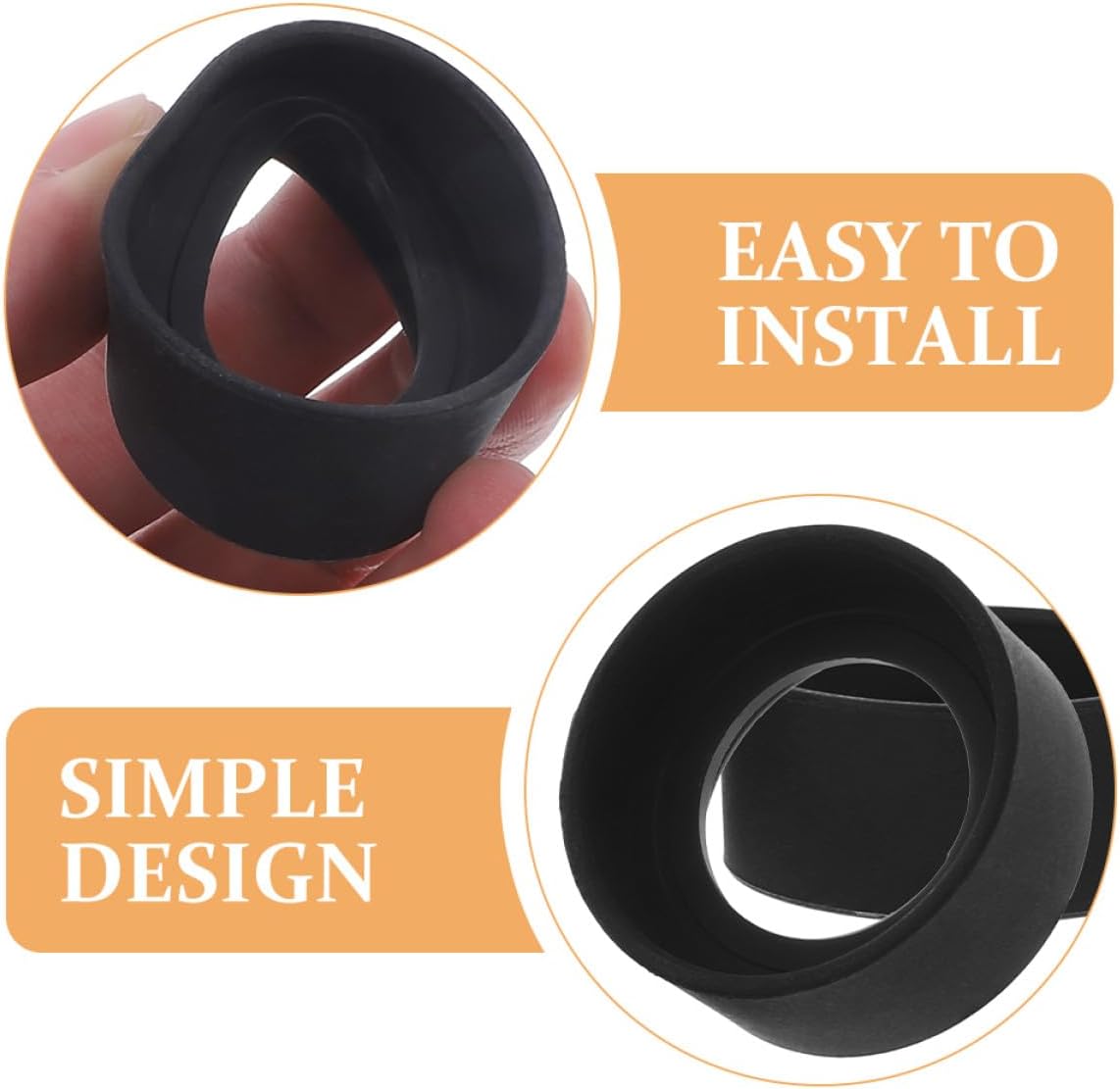 Cabilock 4pcs Rubber Eyepiece Cups Replacement Covers for Stereo Microscope Eyepiece Guards Flexible Rubber Shields for Microscope Accessories