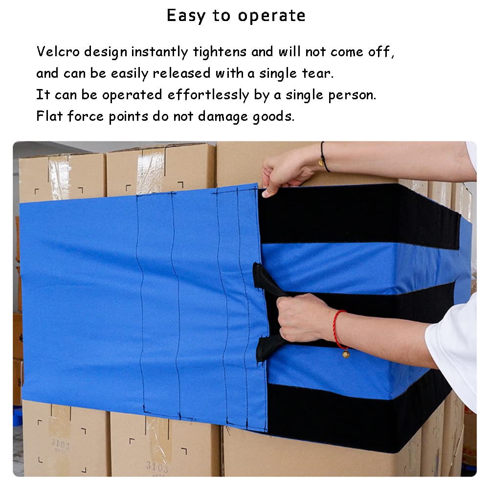 Correas Ajustables para palés con diseño, Fuertes y duraderas, respetuosas con el Medio Ambiente y Reutilizables, Ideales para Transporte, Carga y Almacenamiento (1 Pieza de 19.3 Pulgadas de Ancho x