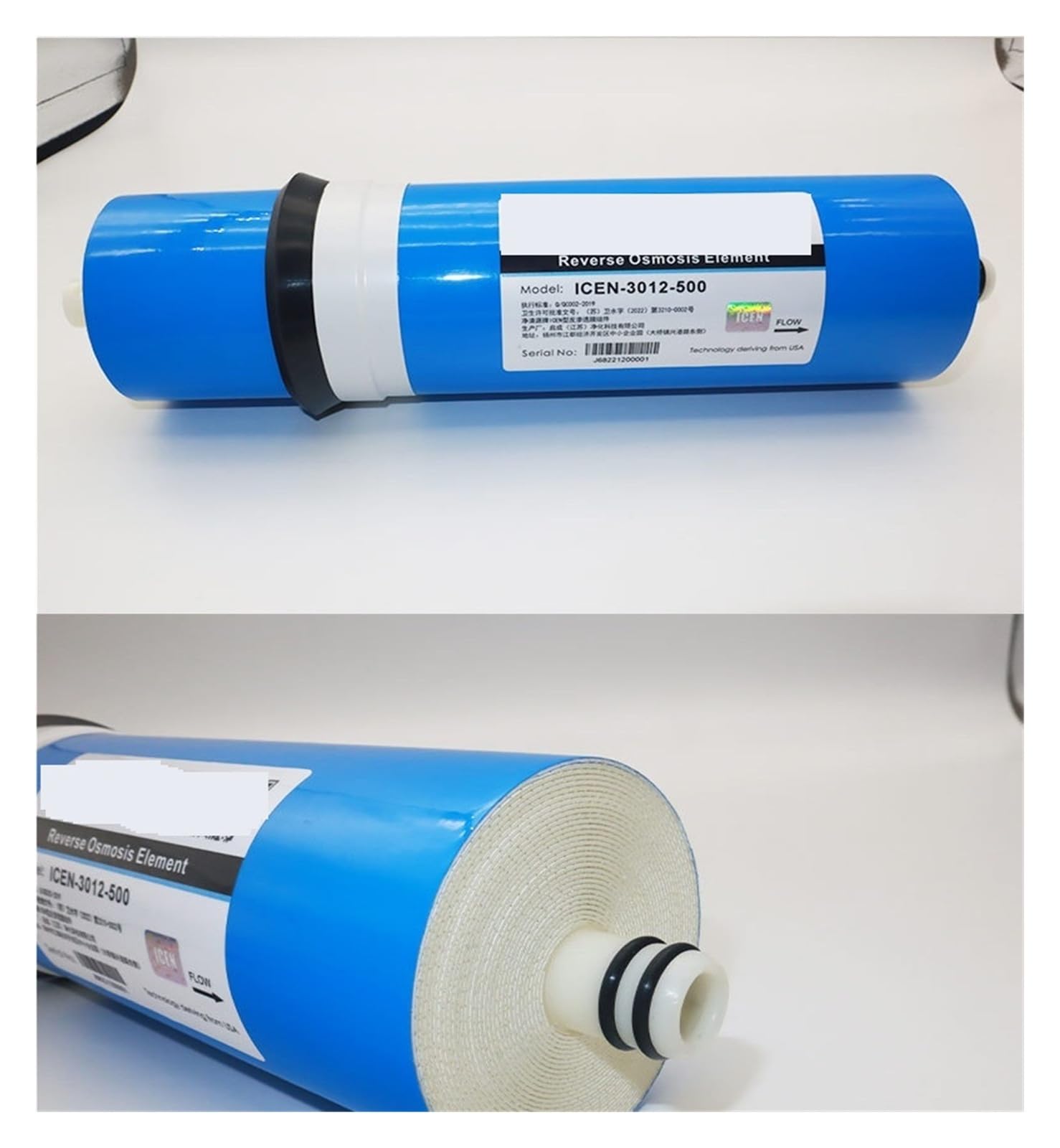 Uniwersalny filtr membranowy RO do oczyszczacza wody, domowy, wysokie i niskie ciśnienie, 500G, akcesoria do filtrów zamiennych 3012-500