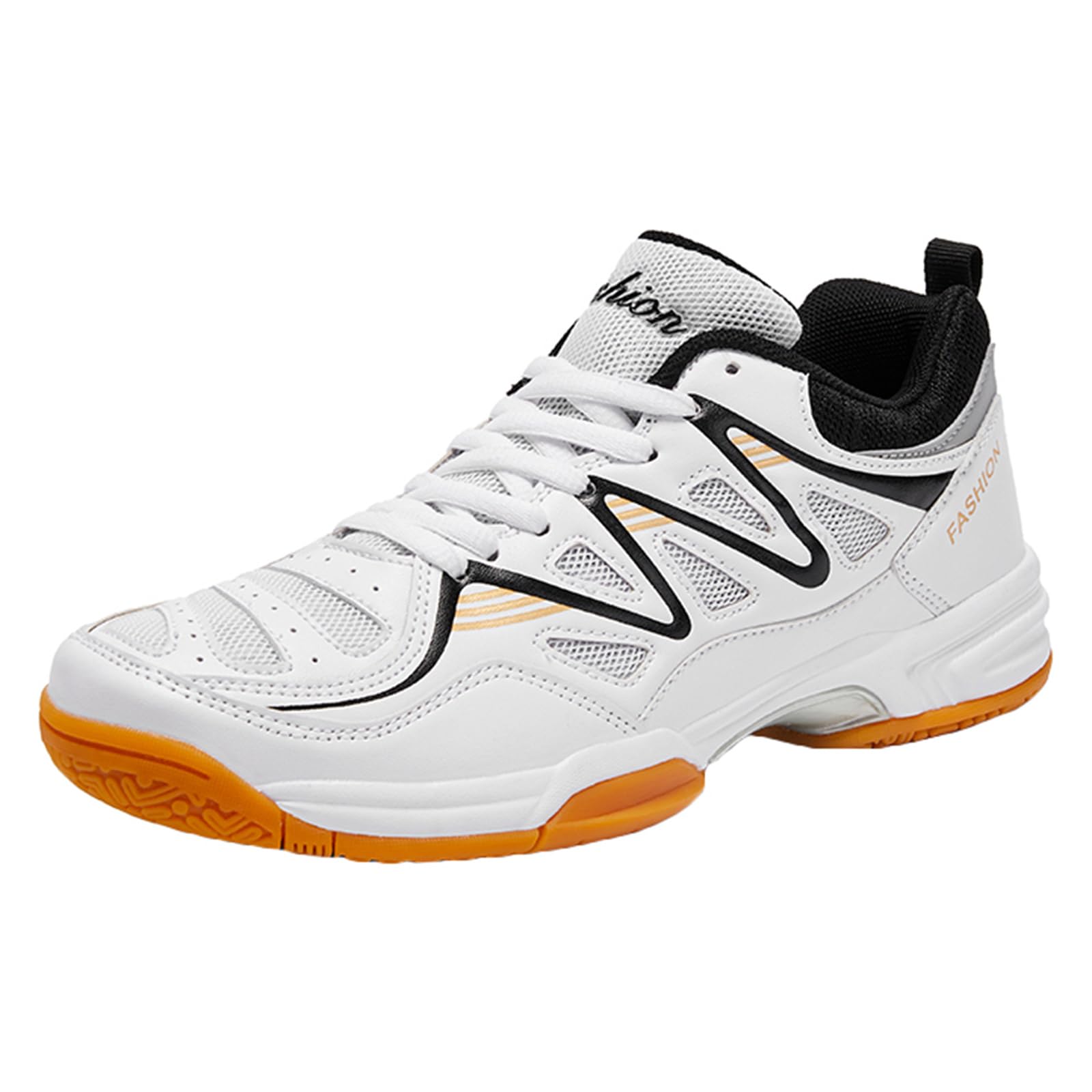 JiuQing Męskie buty do badmintona Wysokie buty do tenisa Pickleball Antypoślizgowe lekkie tenisówki do hal