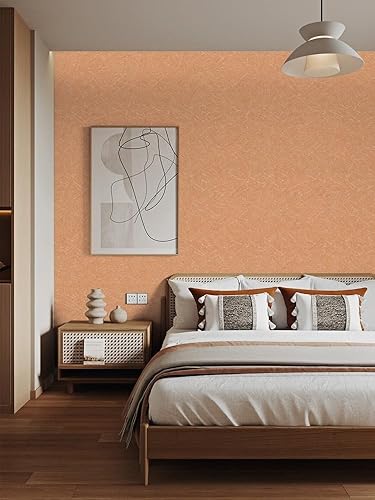 Miniatura 175 de Abyssaly - Papel tapiz amarillo para despegar y pegar, extraíble, para dormitorio de niñas, autoadhesivo, textura de seda en relieve, papel adhesivo