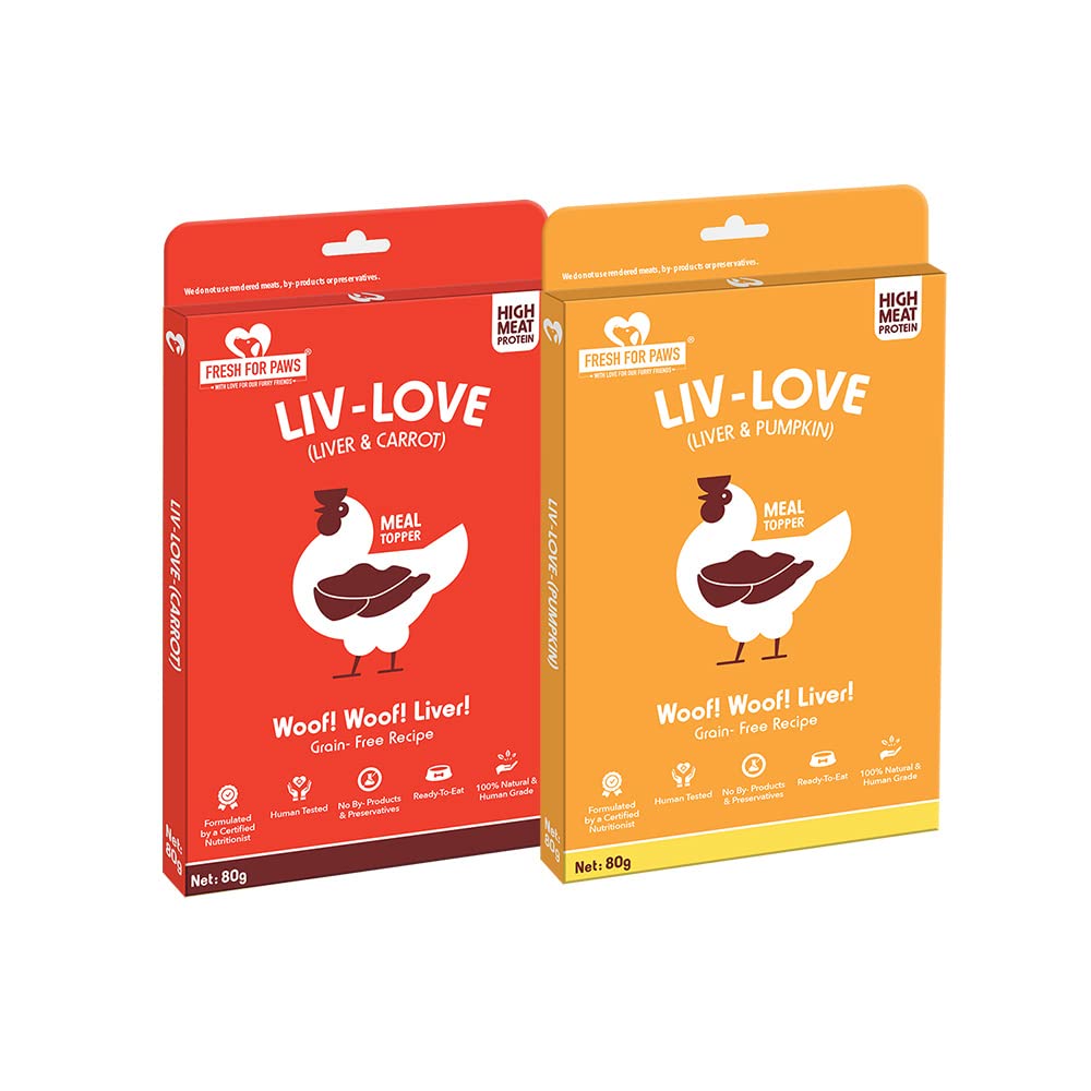 Fresh For Paws 100% Natural and Human Grade Liv-Love Carrot and Pumpkin Fresh Wet Dog Food Ready to Eat Pack of 2 (B0BQ1G2N8F) Amazon Price History, Amazon Price Tracker