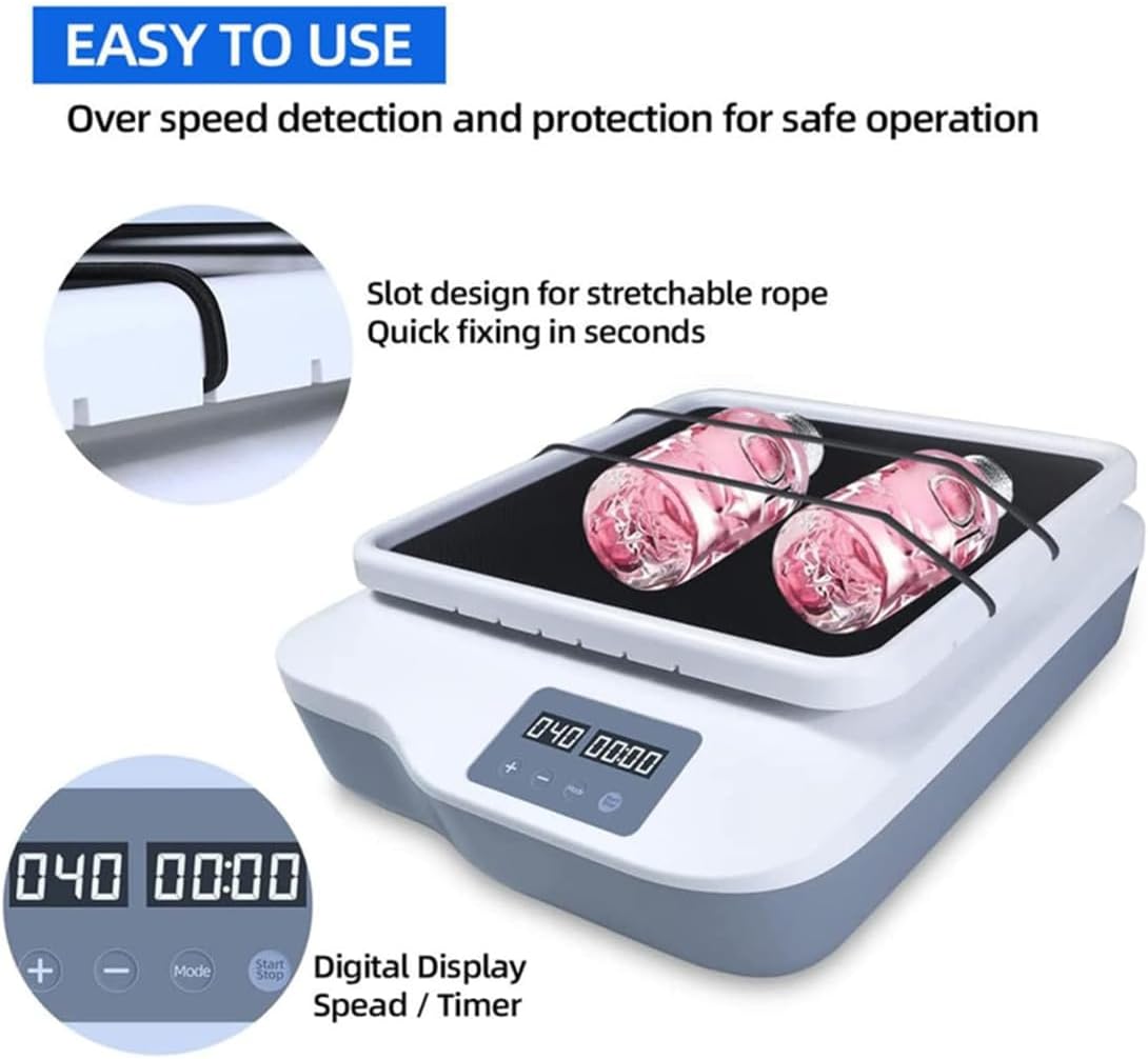 Lab Digital Orbital Shakers, Laboratory Oscillator Mixer 40-200rpm Horizontal Rotator Shaker, Fixing Orbital Rotator Shaker & Continuous Mode or Timer Mode