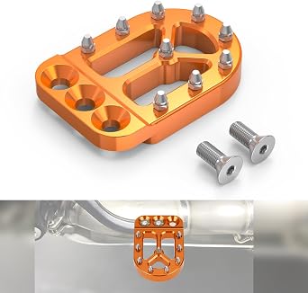 Orange Brake Pedal Lever Pad Extender Compatible with K-T-M 390 Adventure 2020-2023, 790/890 Adventure/R/S 2018-2023, 690 Enduro R 2008-23, 690 SMC R2019-23, 1290/1190/1090/1050/990/950 Adventure