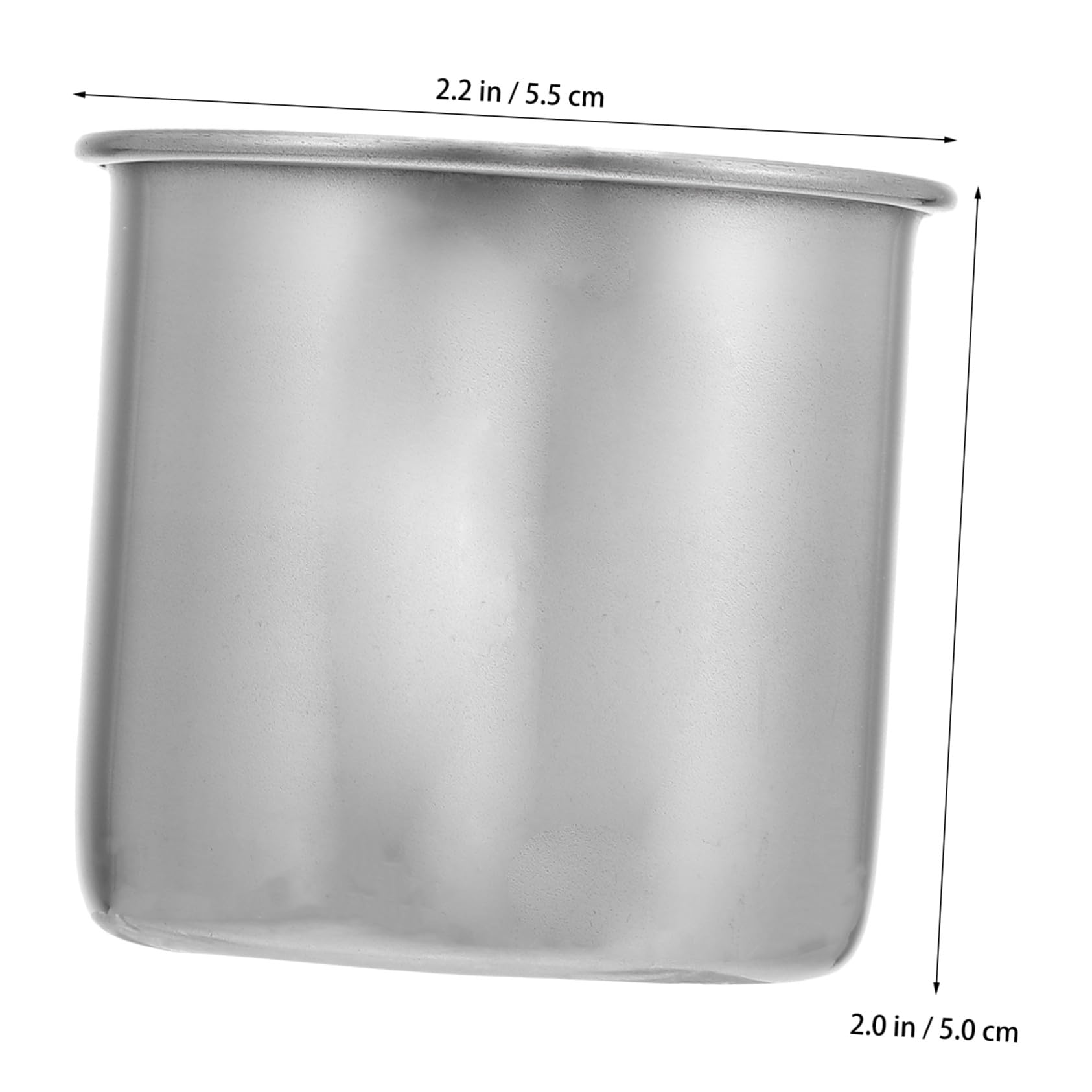 6 Piezas Vasos Medidores Inoxidable de Tazas Pequeñas para Medición y Uso Doméstico Resistentes y Reutilizables