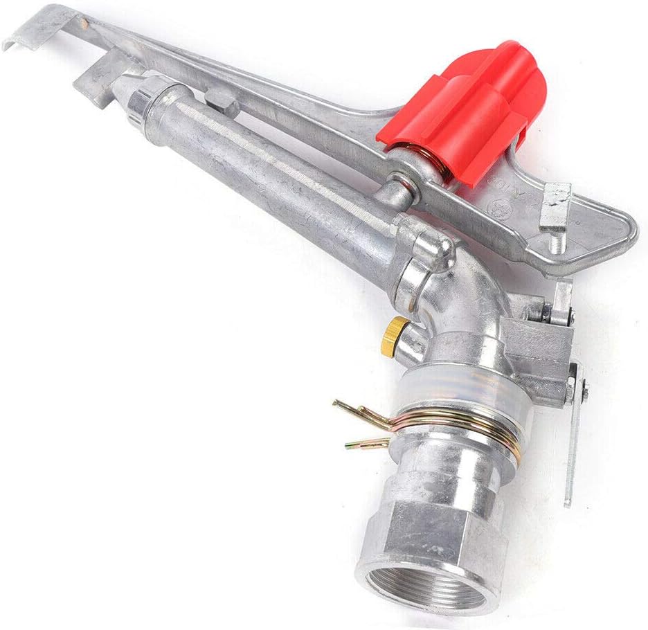 Irrigation Zinc Alloy ​Sprinklers - DNYSYSJ 360° Adjustable Strong and Durable High Pressure Watering Spray Gun for Large Scale Gardening/Industrial Sprinkler Irrigation (1 inch upgrade)