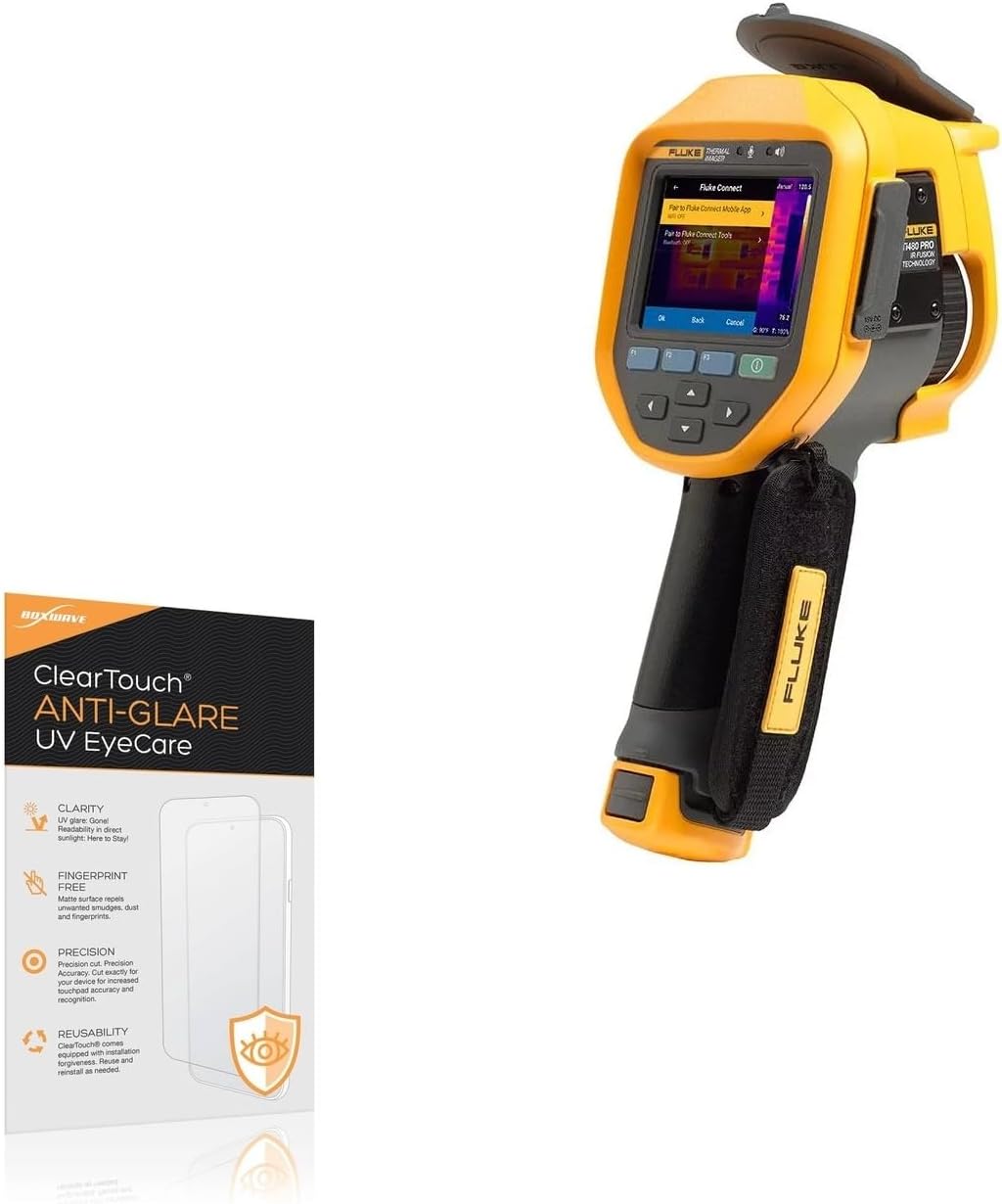 BoxWave Screen Protector Compatible with Fluke Ti480 PRO - ClearTouch Anti-Glare Anti-UV EyeCare (2-Pack), Filters Out Harmful Blue Light Reduce Fatigue