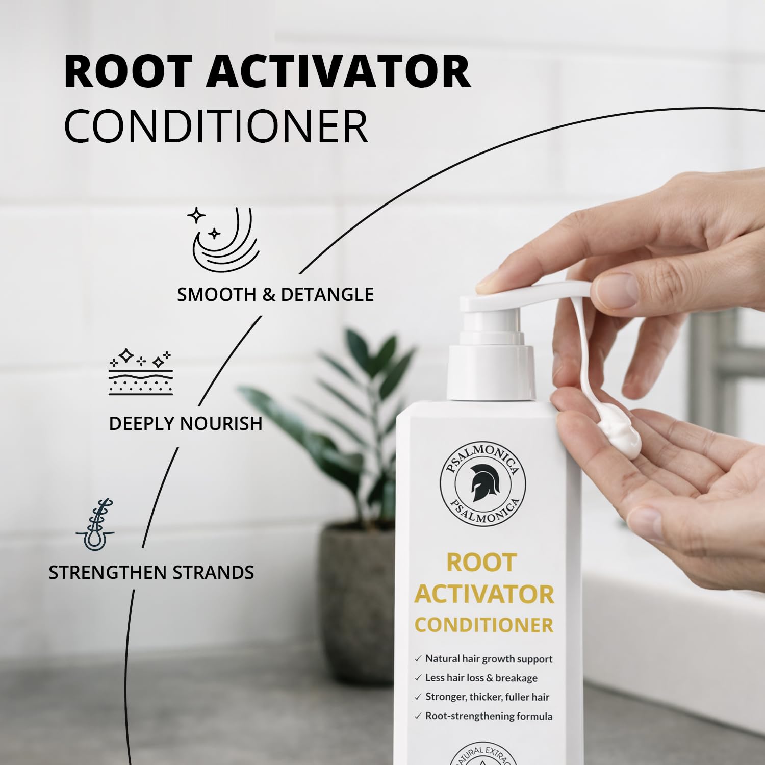 Hair Growth Shampoo and Conditioner Set, Sulfate-Free Thickening, 10.1 Fl Oz Pack of 2