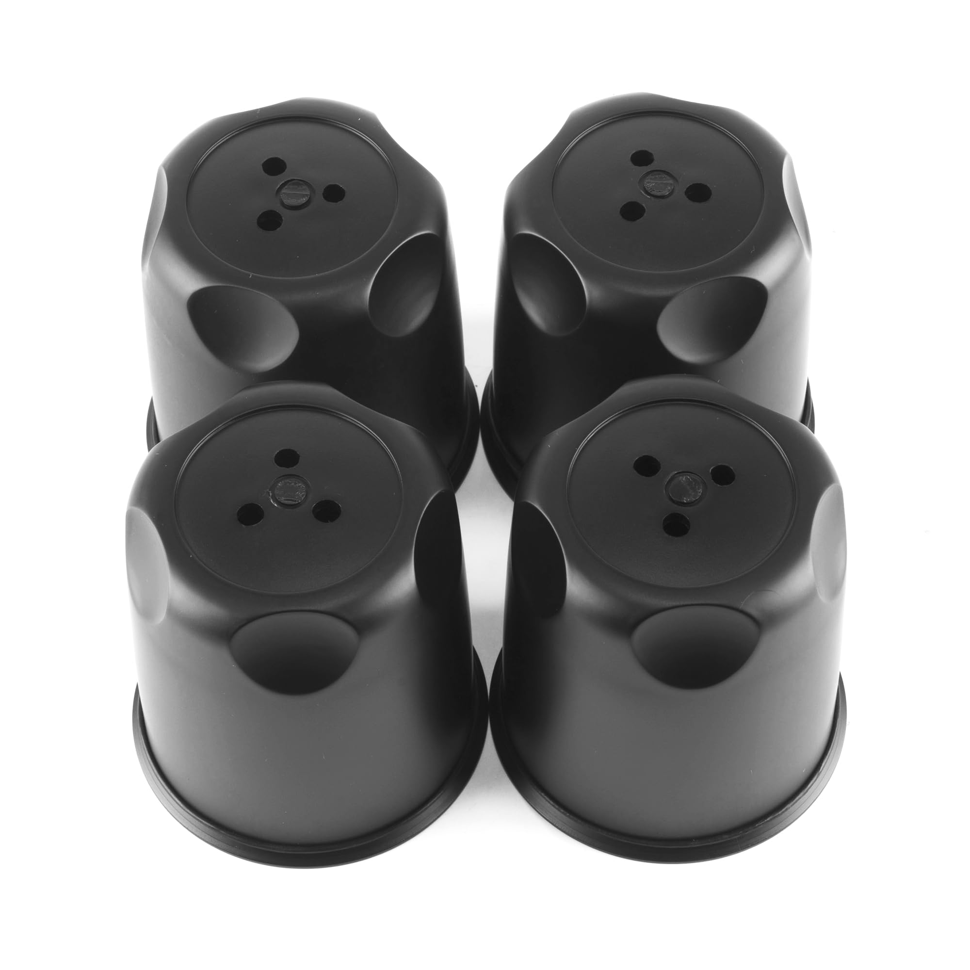 RTRHINOTUNING 4PCS 83mm Wheel Center Caps OD: 83mm(3.27in) Black Car Wheel Center Hub Caps