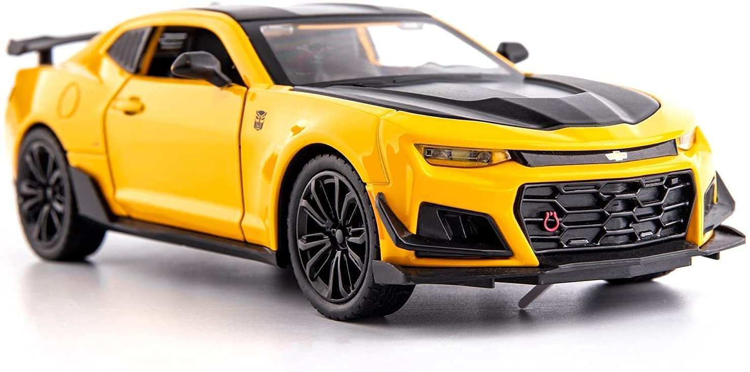 VISIONARY Chevrolet Camaro 1:32 Model Car Exclusive Alloy Metal Pull Back Die-cast Car Diecast Metal Pullback Toy car with Openable Doors & Light, Music Best Gifts Toys for Kids