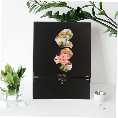 Miniatura 8 de LIFKOME Álbum de fotos autoadhesivo, álbum de recortes con ribete negro, álbum de recortes para fotos, decorativo, álbum de fotos, álbum de