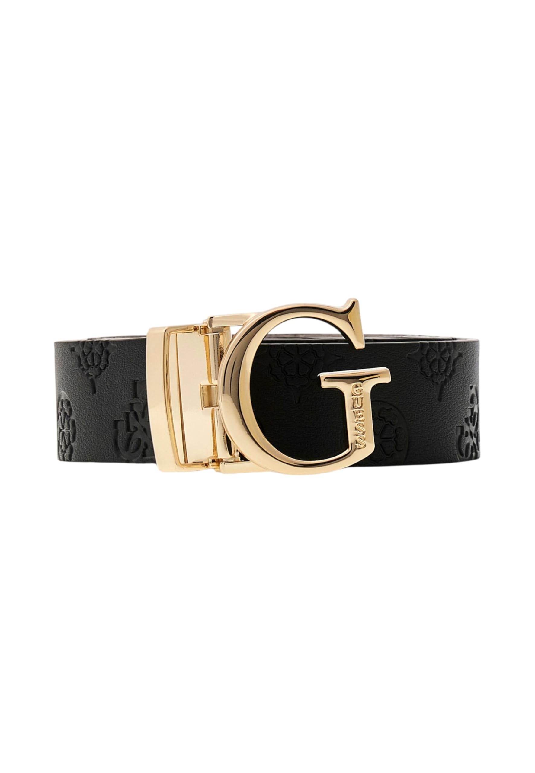 GUESS cintura Jena Adjustable And Reversible Pant Belt W105 Black/​Dark Taupe nero avorio accorciabile reversibile