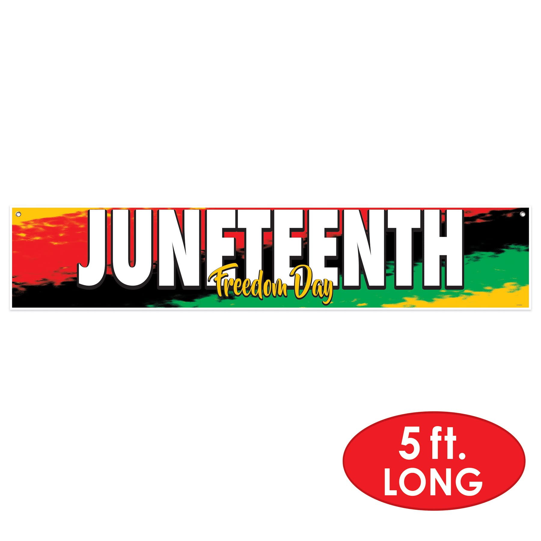 Beistle Juneteenth Yard Schild – Wetterfeste Rasendekoration Mit Metallpfahl, 29,2x39,4 Cm