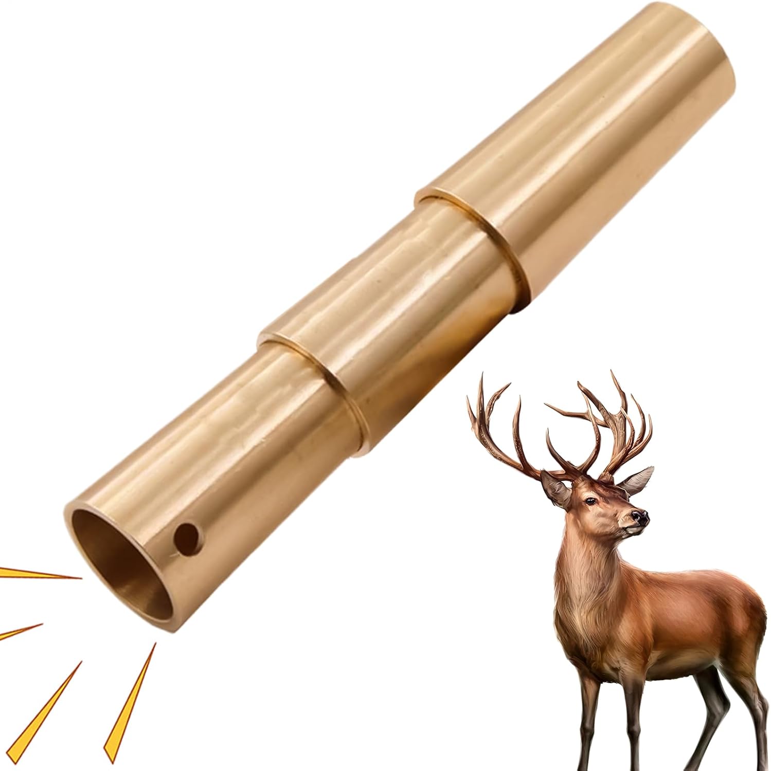 Wildlife Hunting Whistle, Portable Brass Caller, Multi-Species Game Attractor for Deer, Crow, Squirrel, and Bird Observation, Perfect for Hiking Adventures and Exploration Activities