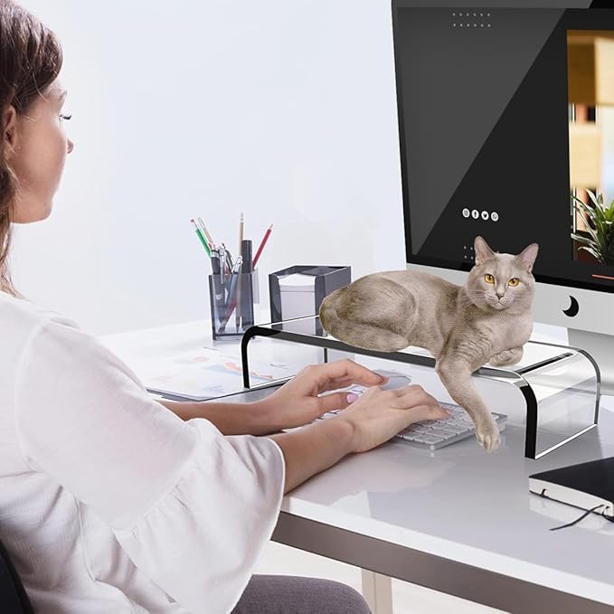 Soporte Acrílico para Laptop a Prueba de Gatos 19.7" miniatura 2