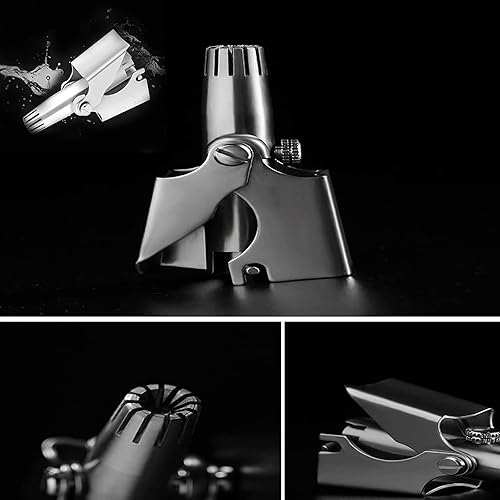 Miniatura 5 de Recortadora manual profesional de orejas y nariz con cepillo de cuidado y limpieza, sin batería, impermeable, sin dolor, pequeño y fácil de limpiar