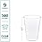 GUSTO [9 oz. - 500 Count Clear Plastic Cups - Disposable Drinking Cups for Parties, Events, & Everyday Use - Crystal Clear, BPA-Free, Durable Polypropylene - (Formerly Comfy Package)