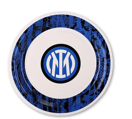 Artículos para fiestas del Inter, Oficial Football Club Inter. Milán, fútbol, cumpleaños, fiesta temática, evento especial, celebración (platos de 18 cm)