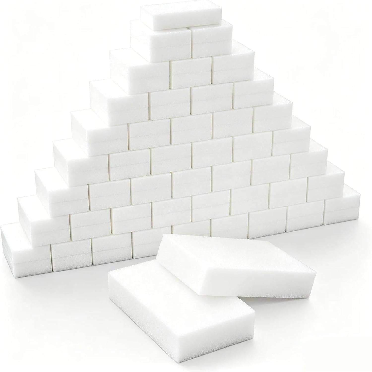 Magic Sponge 100 Pack Bulk - Commercial Cleaning Sponge for Schools, Hospitals, Institutions - Heavy Melamine Sponge Bulk Purchase