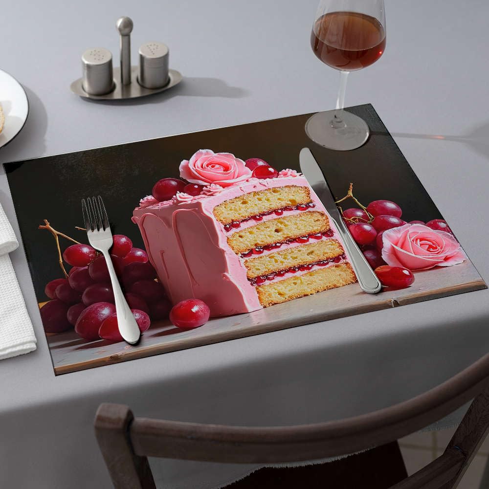 Décoration de table de Pâques pour un repas de famille printanier lot de 6 figurines roses