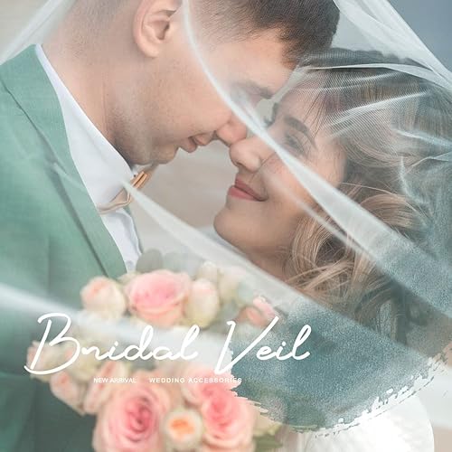 Miniatura 7 de Yikisdy Velo de novia velo de tul marfil velos de novia con borde de flor de perla y peine para novias