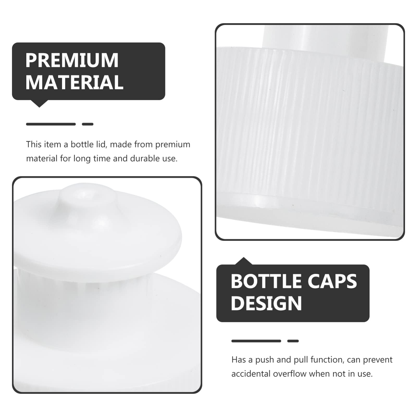 Veemoon 100 Pcs Pour Bouteilles Bouchons Portables Non Sportifs