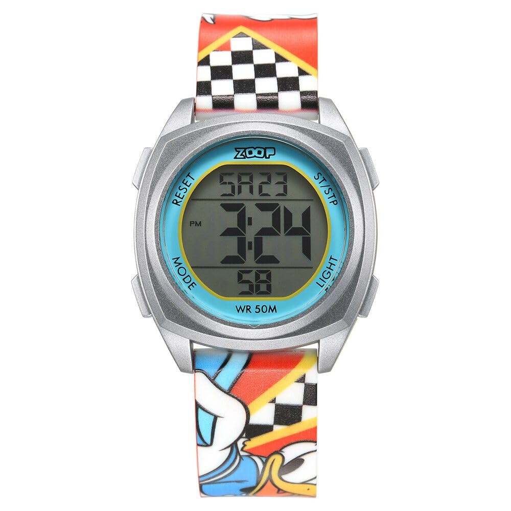 Zoop Disney Donald Duck Digital Dial Multicolour Plastic Strap Watch for Kids – 16025PP12
