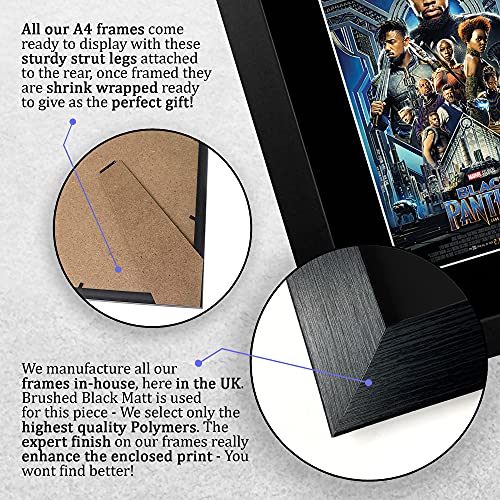 HWC Trading GEVOERDE Zwarte Panter Gift Gesigneerd A4 Gedrukt Handtekening Chadwick Boseman Michael B. Jordan Lupita… - Afbeelding 8