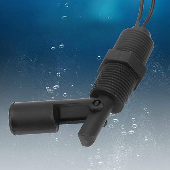 2pcs Float Switch, Plastic PP Liquid Water Level Sensor Fish Tank Side Mounted Horizontal Aquarium Tank Liquid Level Switch Sensor Control(A)
