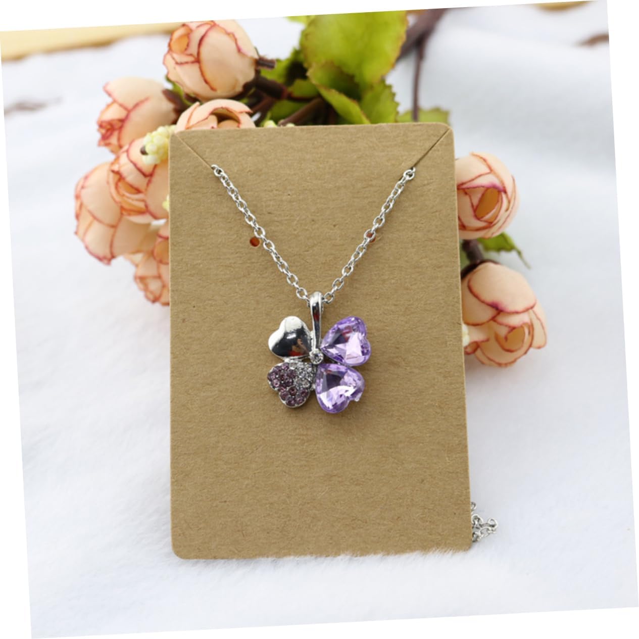 2sets Blank Earring Display Cards Large Earring Cards Making Supplies Handmade Display 100pcs*2