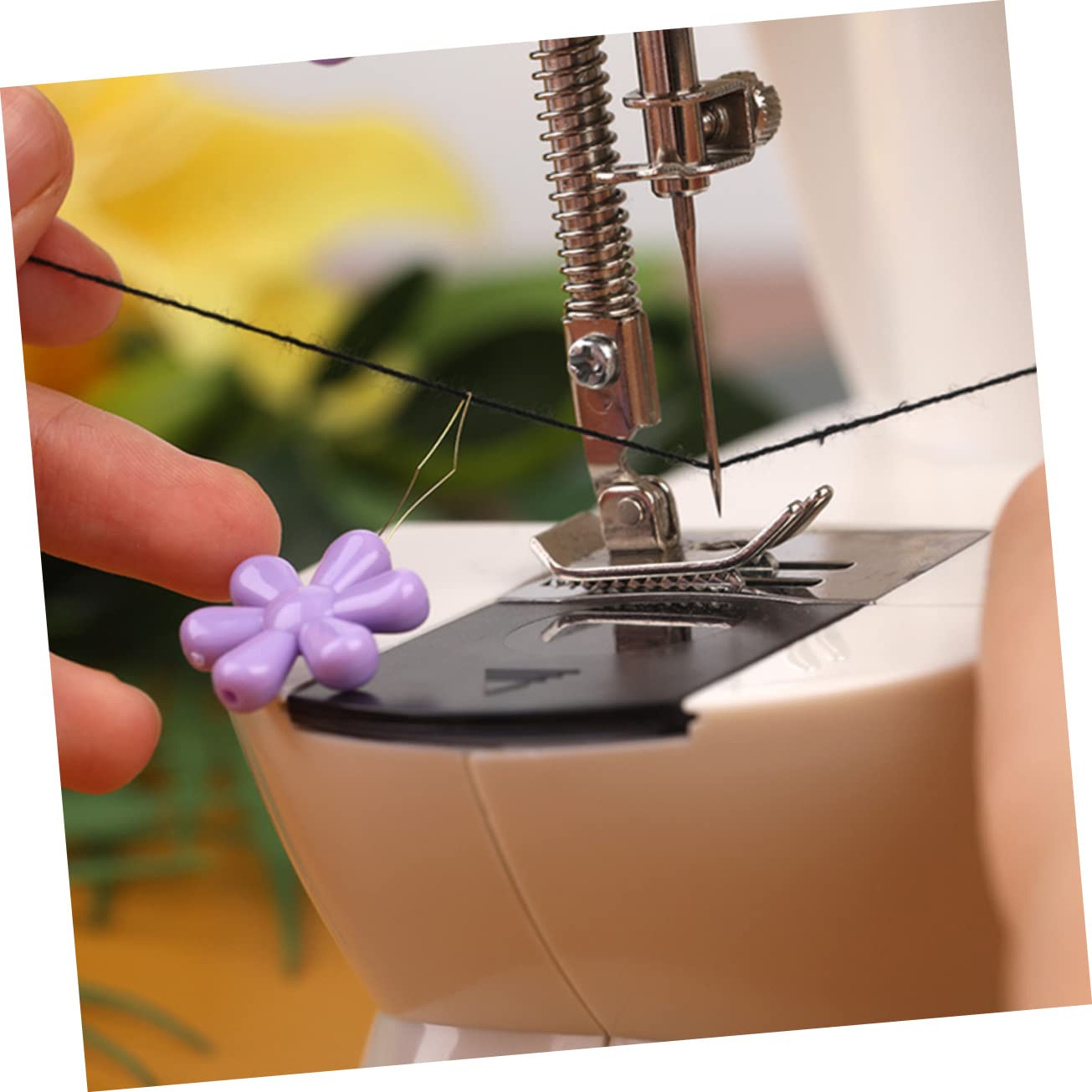 SHINEOFI 3 Series Enhebrador De Agujas Con Forma De Flor Verter Máquina De Coser A Mano Craft Handmade Enhebrador De Agujas Con Forma De Uña De Gato Herramienta De Hilo Manual 50 Piezas*3
