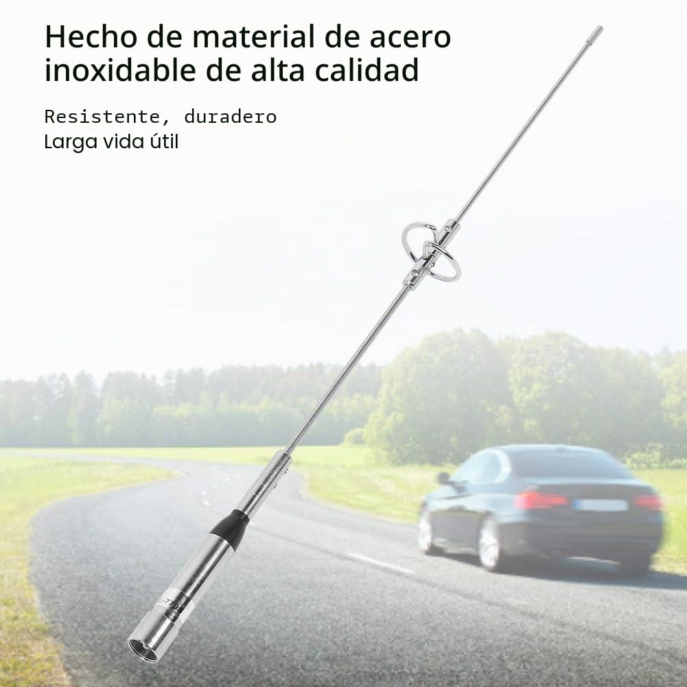 NL-770S Antena de Radio Universal para Coche, VHF UHF Doble Banda Antena Móvil Auto 144/430 MHz, Conectores UHF /SL16-J/M, para para para para Vertex para BaoFeng, etc