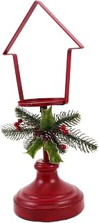 ABOOFAN Candelabro De Navidad Candelabro De Navidad De Fiesta De Vintage para Mesa De Fiesta De De Rojo