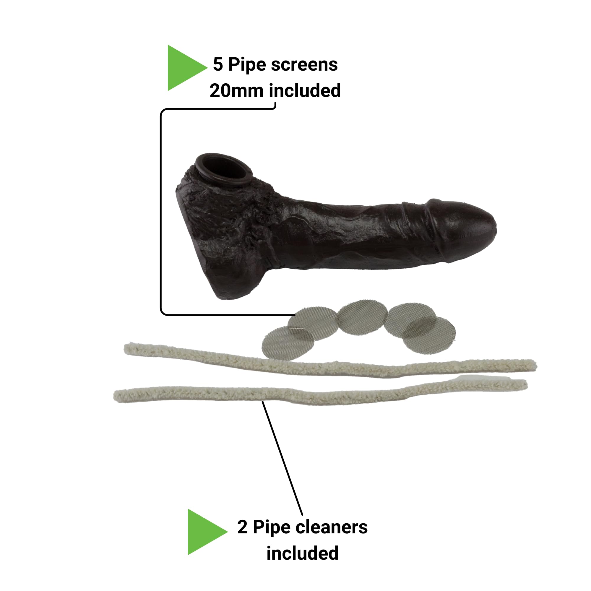 Penis-Shaped Resin Smoking Pipe, Your Funny Mini Tobacco Pipe Approx. 12 X  4 X 5
