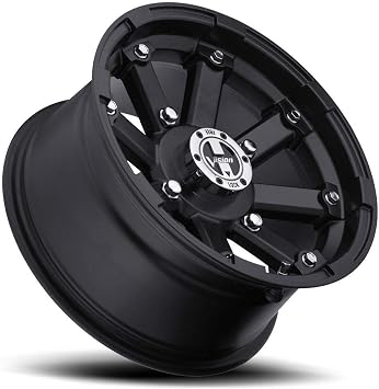 Vision Wheel Vision Lock Out 12 Matte Black Wheel/Rim 4x110 with a 61mm Offset and a 86 Hub Bore. Partnumber