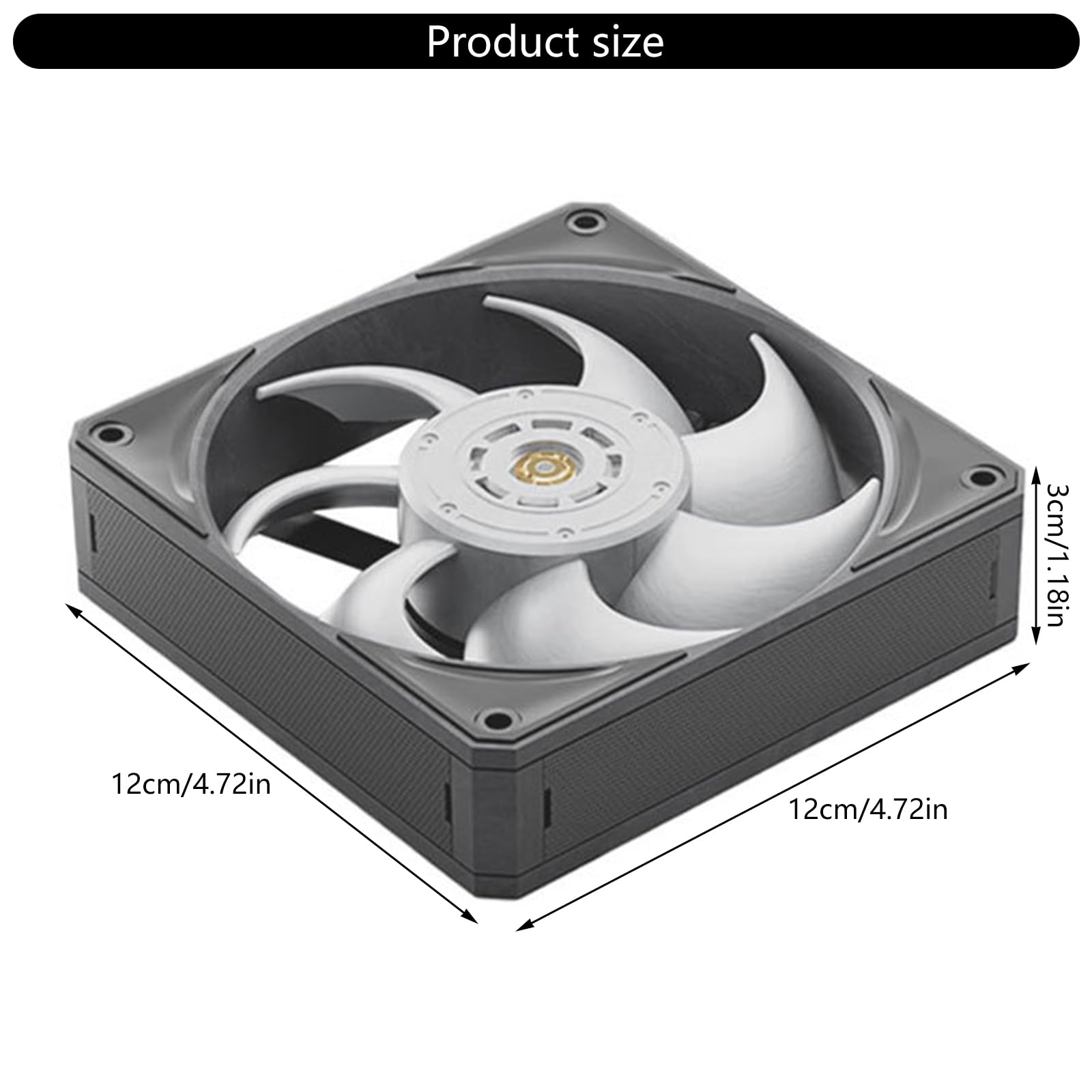 Ventilador de refrigeración de gabinete de 24V, energía de Ruido para, estación de Trabajo, Consola de Juegos, Accesorios de disipación de Calor, refrigeración de para Juegos