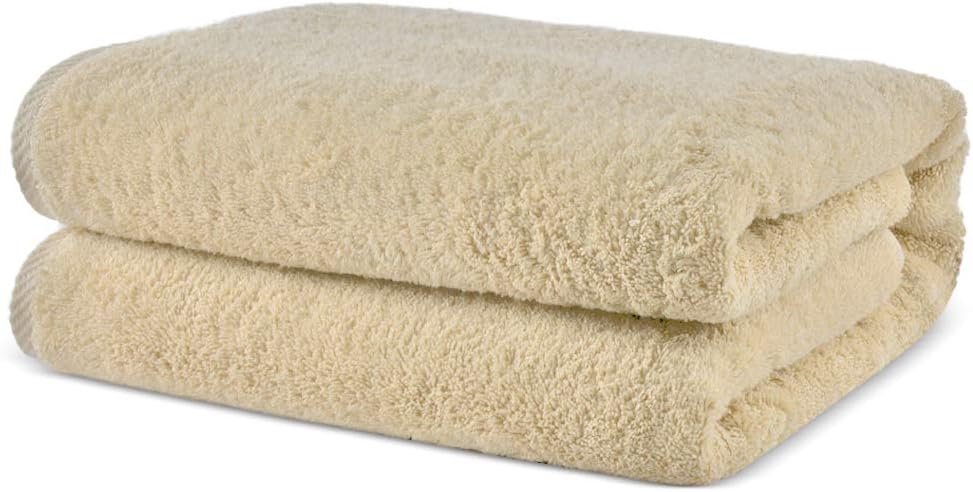 Towel Bazaar 100% Turkish Cotton Multipurpose Towels-Large Bath Sheet/Beach Towel/Bath Towel, Eco-Friendly (Oversized 40x80 inches, Gray)…: Home & Kitchen