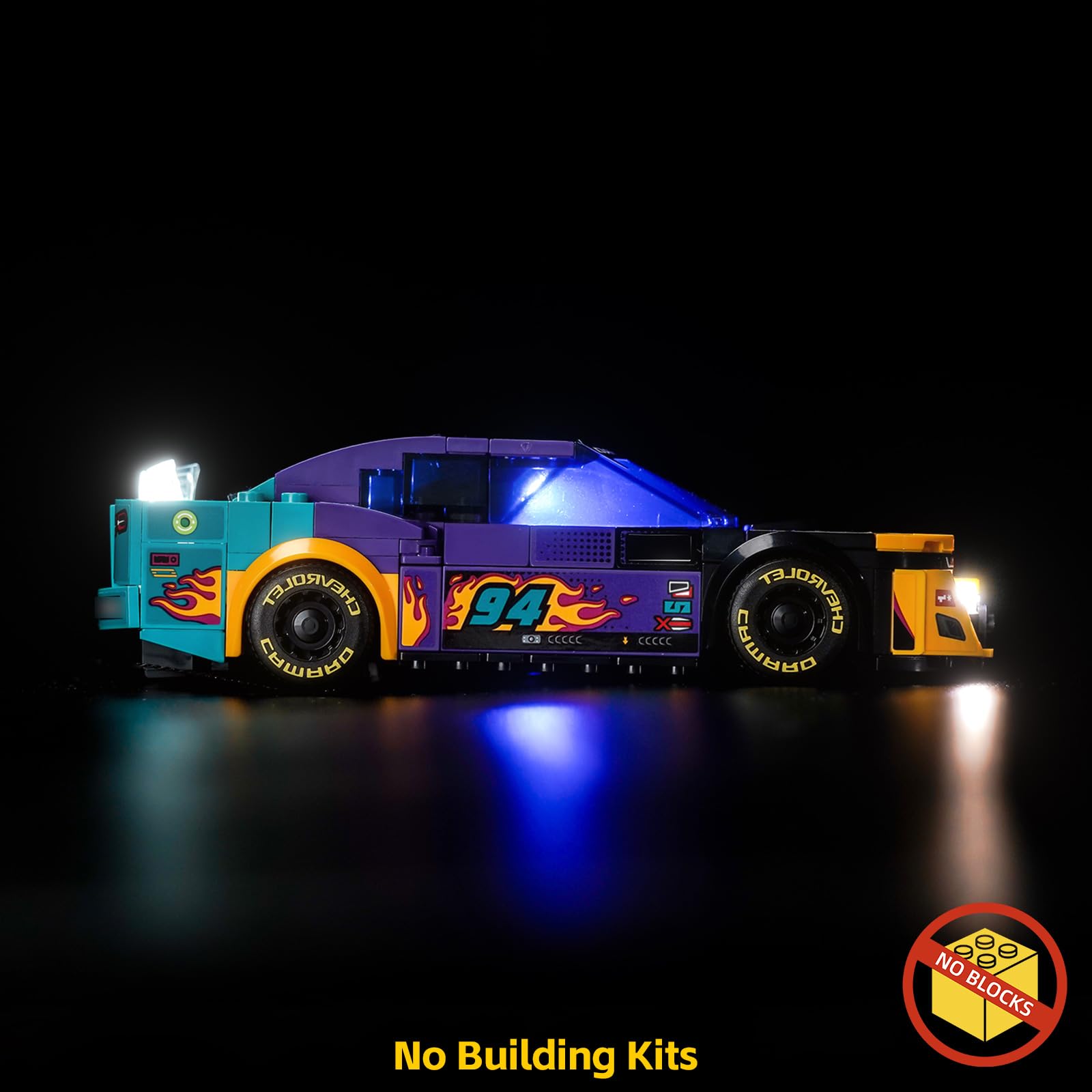 Led Light Set Compatible with Lego NASCAR Next Gen Chevrolet Camaro ZL1 (No Model) - Image 2