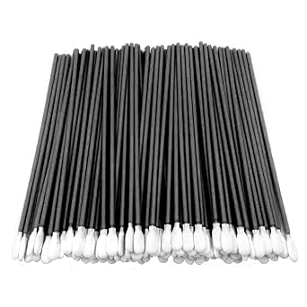 100pcs 6.45" Cleanroom Polyester Tip Long Cleaning Swabs with Flexible Paddle Head Cleaning for Optical Lens, Camera Sensors, Electronics, Groove Space and Hard-to-Reach Area CK-PS761B