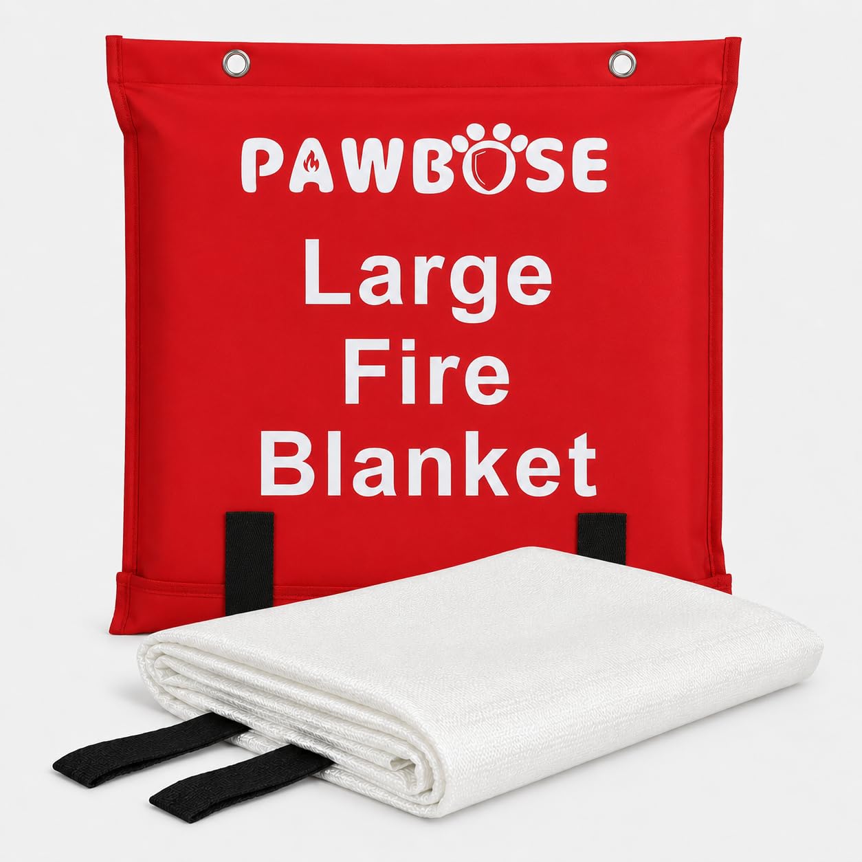 PAWBOSE Manta ignífuga extra grande de 3 x 4 m, de fibra de vidrio, manta ignífuga de alta resistencia para cocina, taller y camping